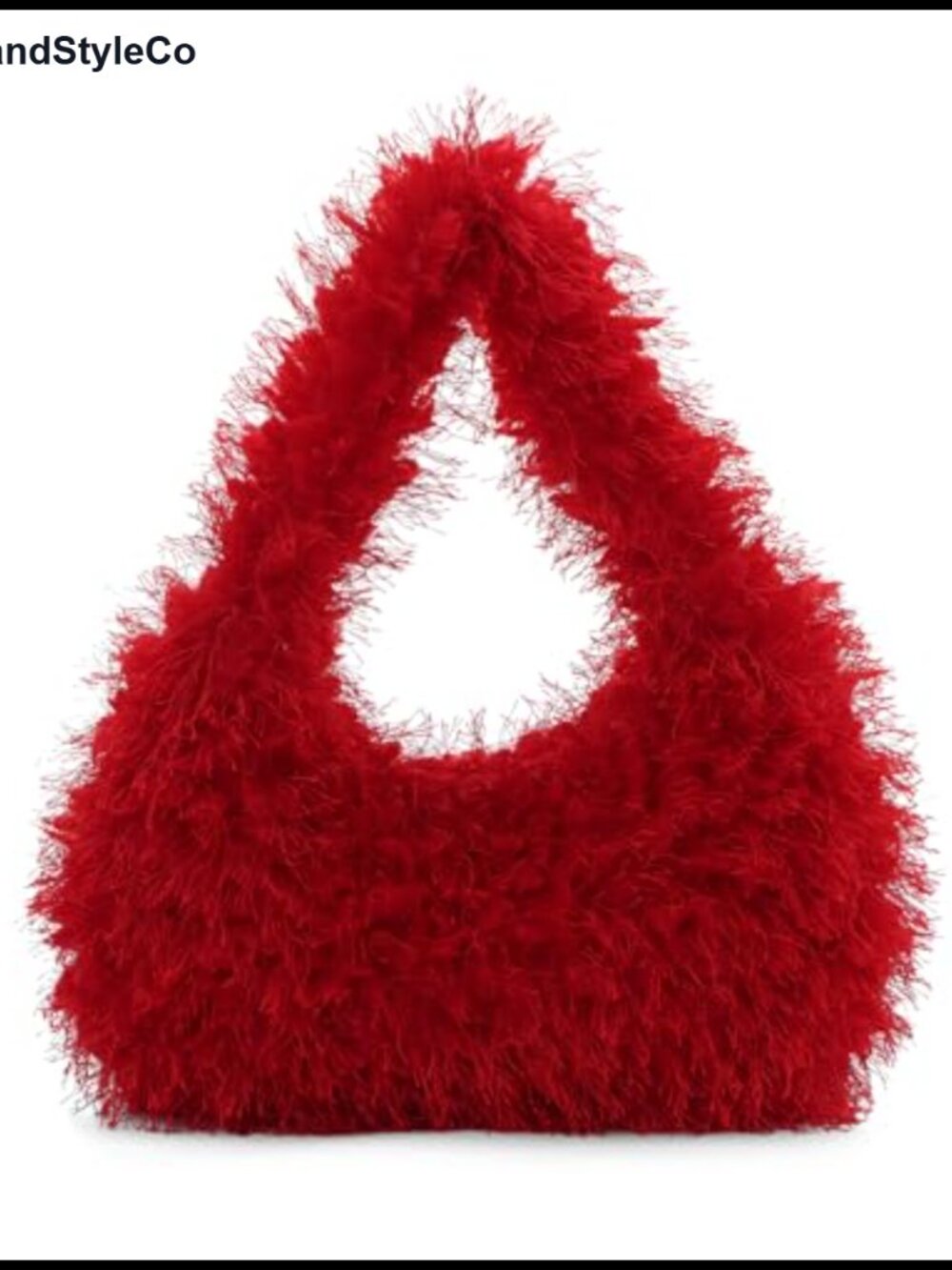 Faux Fur Fluffy Hobo Bags for Women Fuzzy Tote Cute Plush Purse Furry Handbag